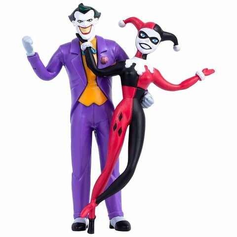 Figurine - Dc Comics - Set De 2 Figurines Souples Harley Queen Et Joker 14 Cm